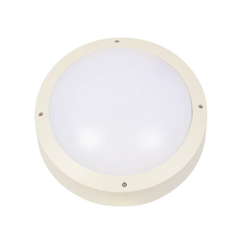 Bunkalite IP65 Weatherproof Circular Non-emergency, Mains, Warm White LED, White, 1851lm